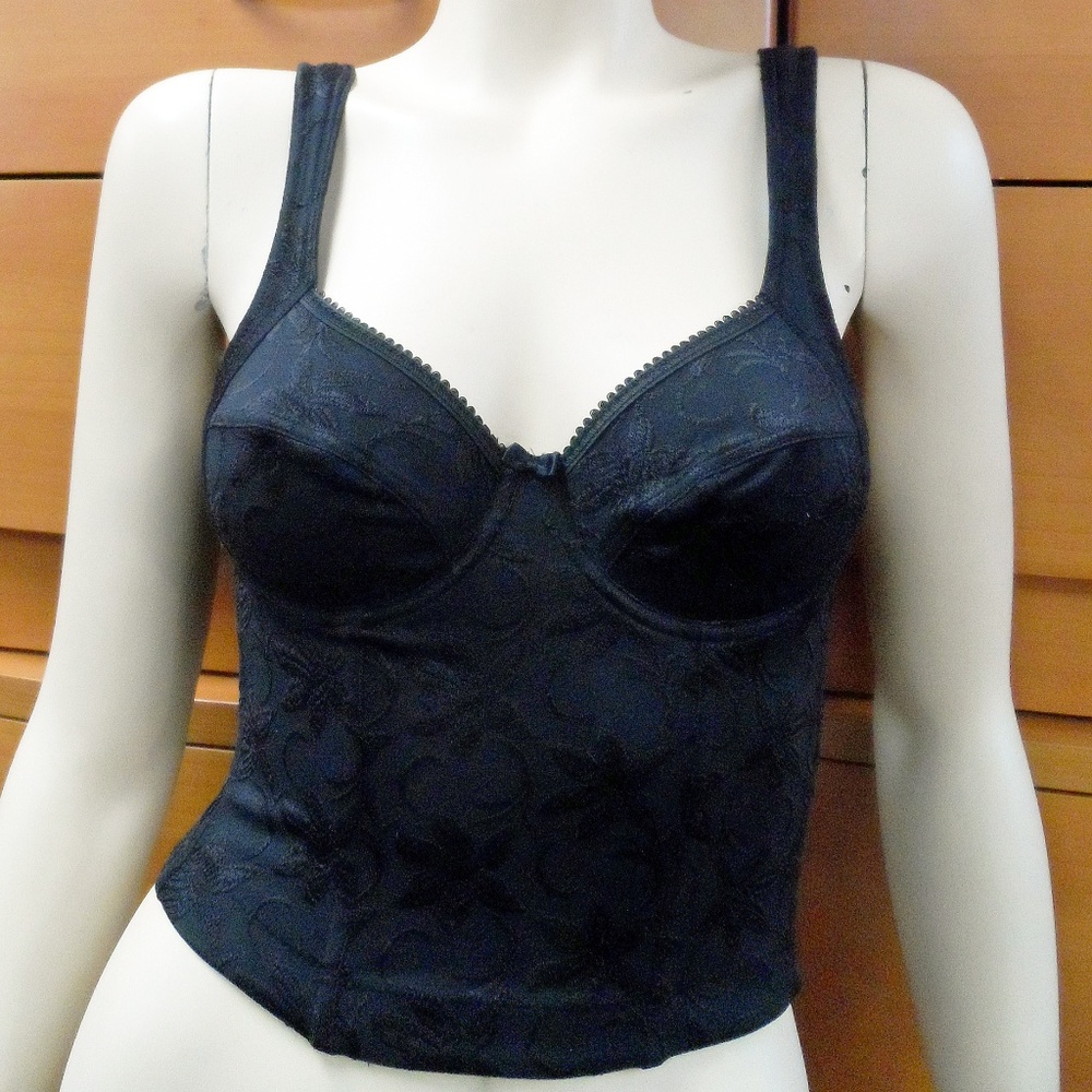 HALF BODY SHAPER BONDED UNDERWIRE BRA WIDE STRAPS